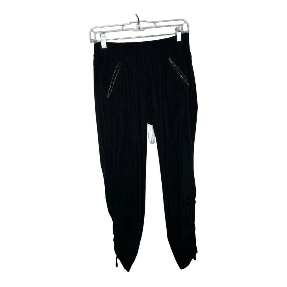 Athleta Womens Jogger Pants Black Size 2 Style 64659 Cinched Leg Athleisure‎
